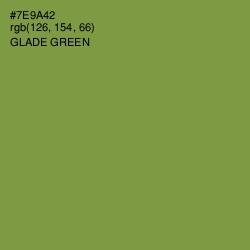 #7E9A42 - Glade Green Color Image